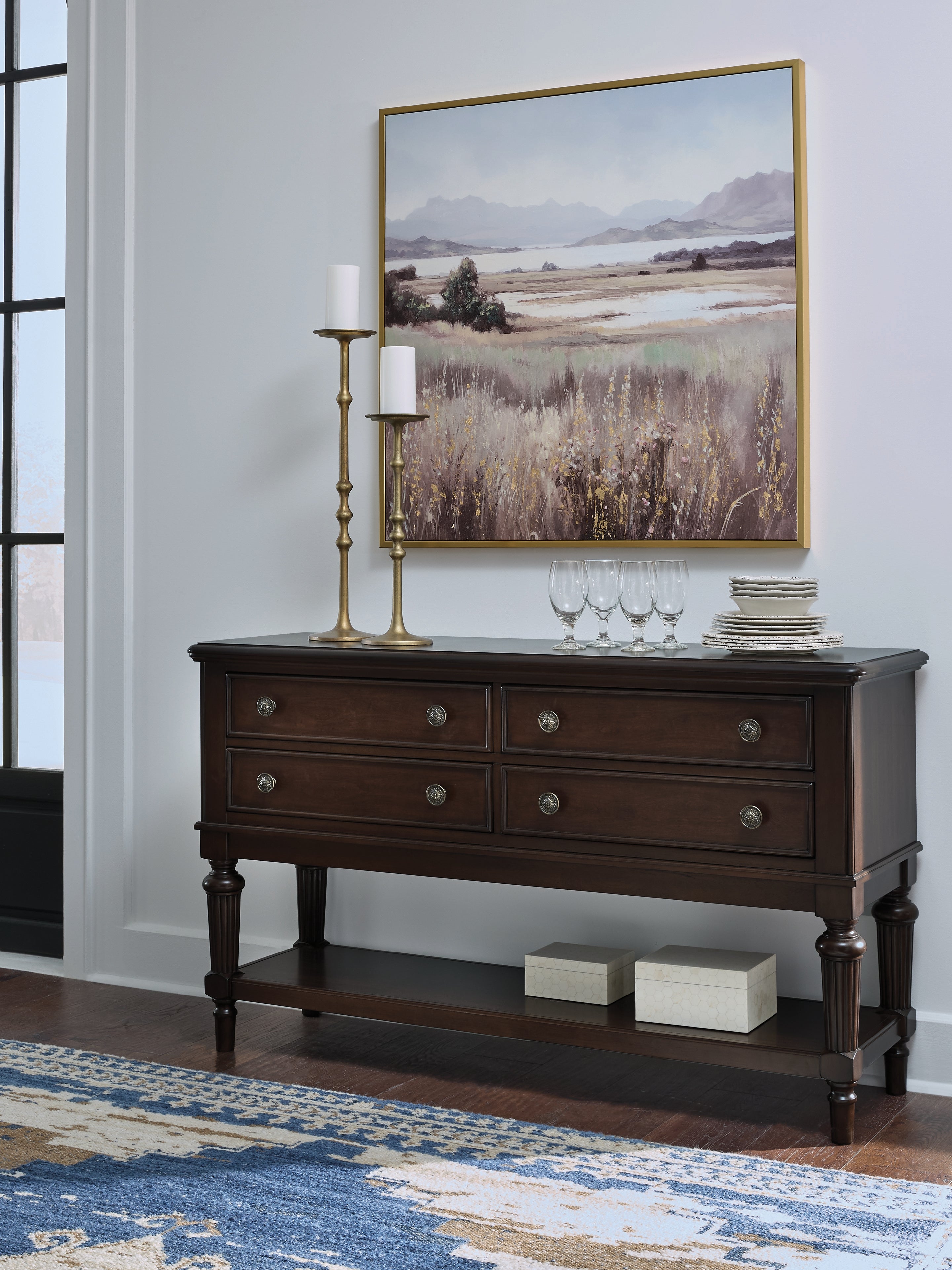 Floridian Furniture - Ashley Furniture - Lavinton Dining Room - Dining Room Server / Brown - D764-60
