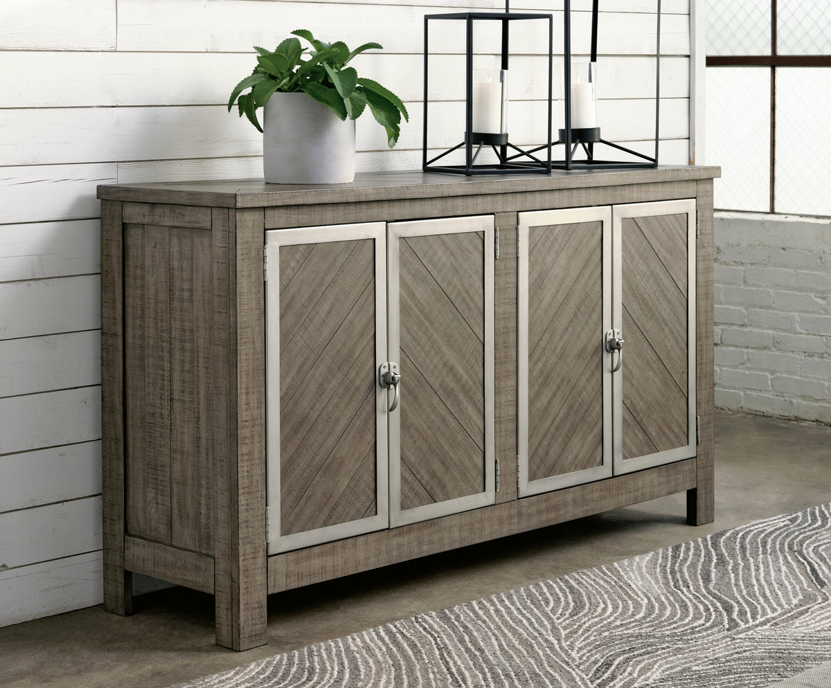 Floridian Furniture - Ashley Furniture - Krystanza Dining Room - Rectangular Dining Room Table / Weathered Gray - D766-25
