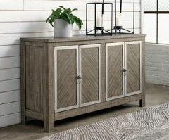 Floridian Furniture - Ashley Furniture - Krystanza Dining Room - Rectangular Dining Room Table / Weathered Gray - D766-25