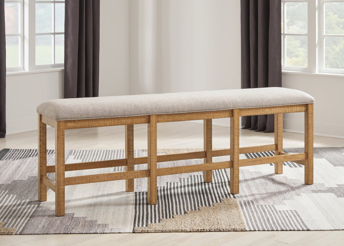 Floridian Furniture - Ashley Furniture - Havonplane Dining Room - RECT DRM Counter EXT Table / Brown / 42"W x 108"D x 36"H - D773-32