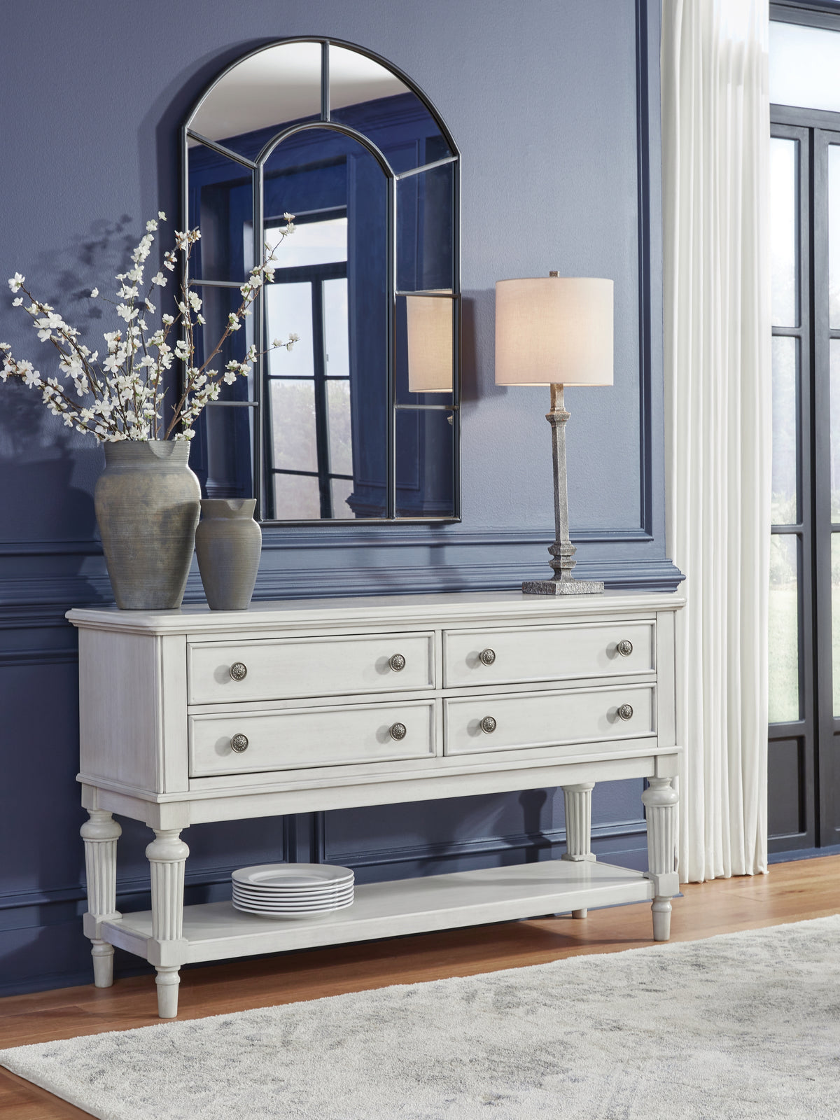 Floridian Furniture - Ashley Furniture - Montelaine Dining Room - Dining Chair (Set of 2) / Antique White - D795-01X2