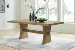 Floridian Furniture - Ashley Furniture - Galliden Dining Room - Large UPH Dining Room Bench / Beige - D841-00