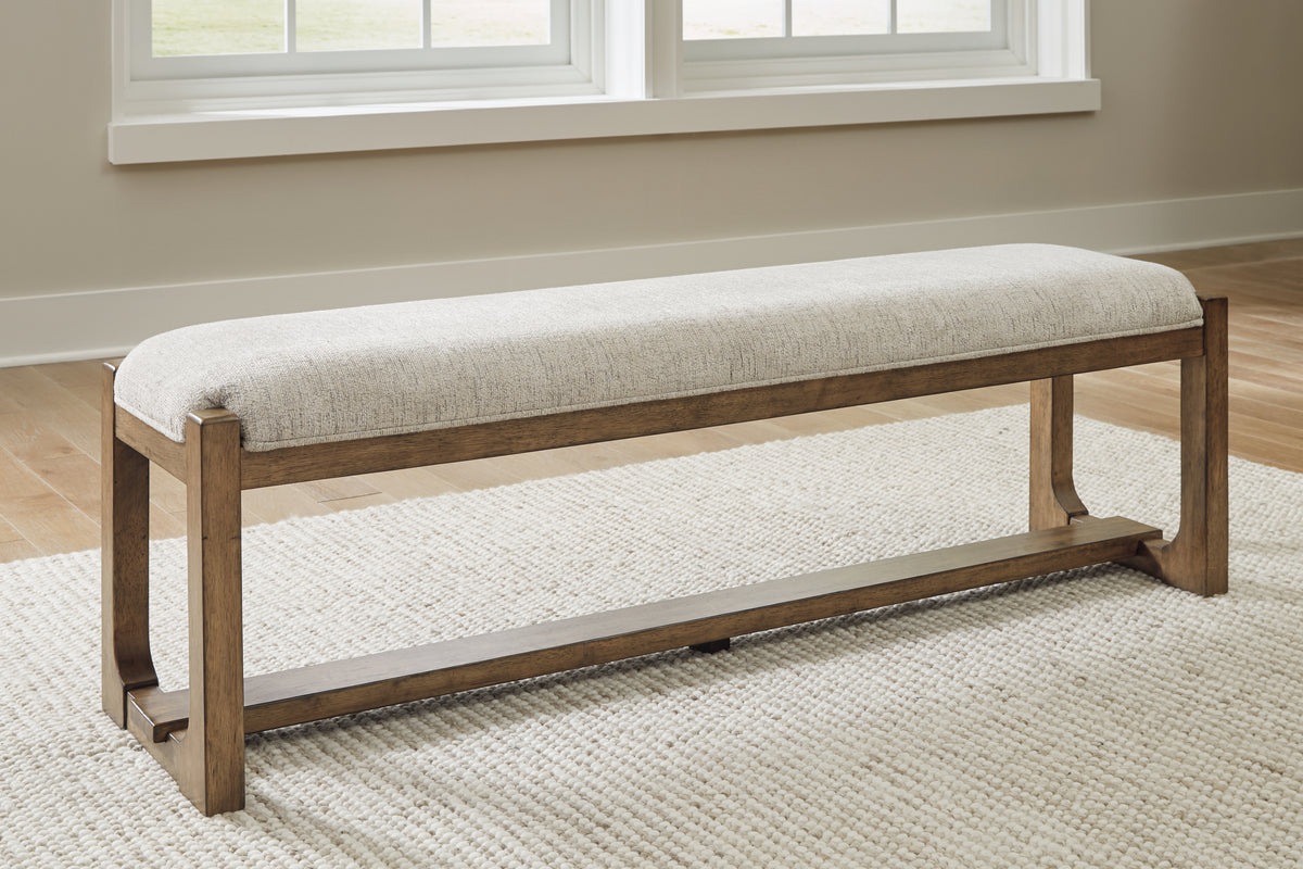 Floridian Furniture - Ashley Furniture - Cabalynn Dining Room - RECT Dining Room Counter Table / Light Brown / 76"W x 34"D x 36"H - D974-13