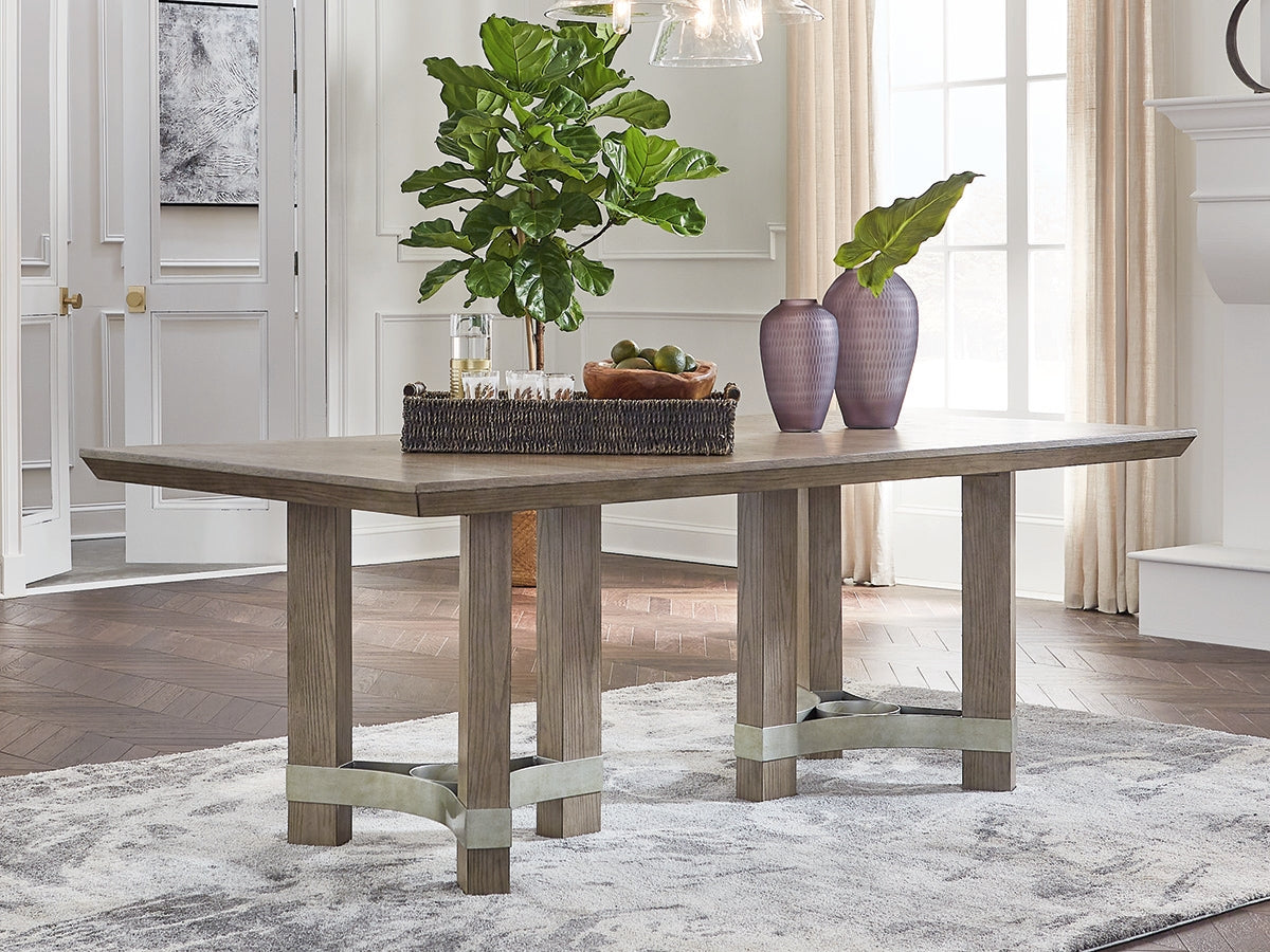 Floridian Furniture - Ashley Furniture - Chrestner Dining Room - Rectangular Dining Room Table / Gray - D983-25