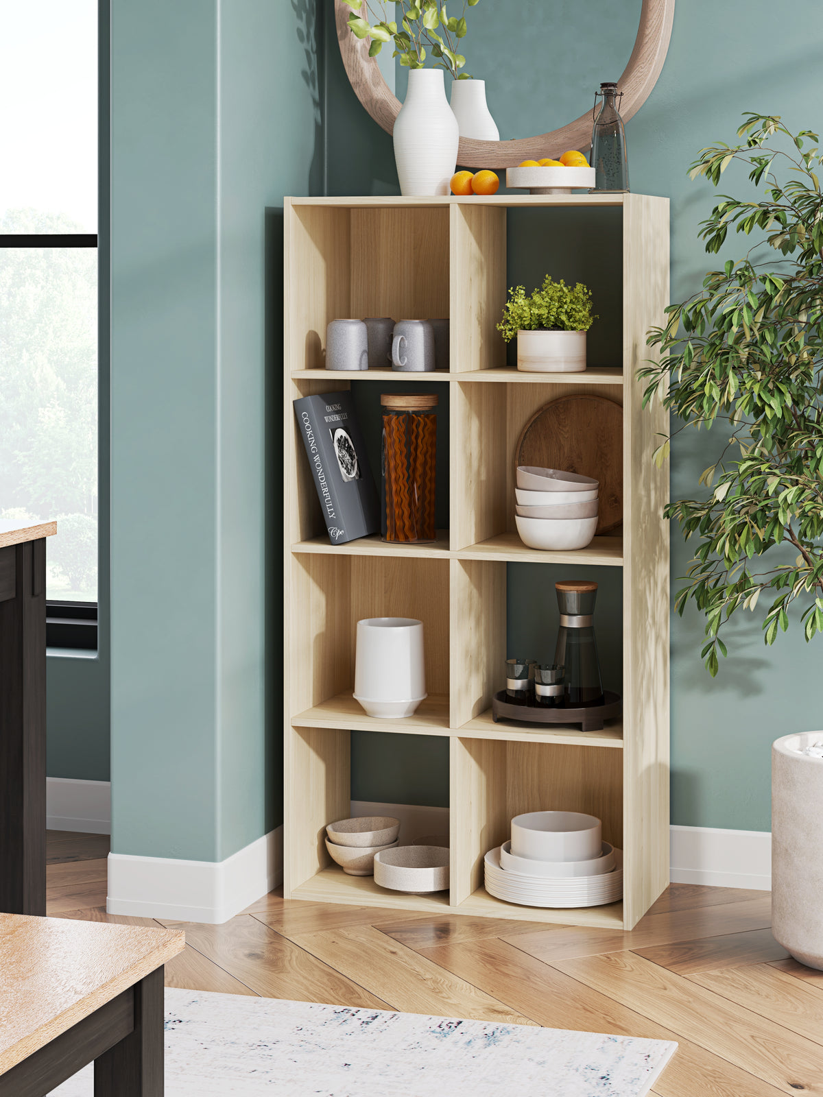 Floridian Furniture - Ashley Furniture - Piperton Eight Cube Organizer - Eight Cube Organizer / Charcoal - EA5514-4X2