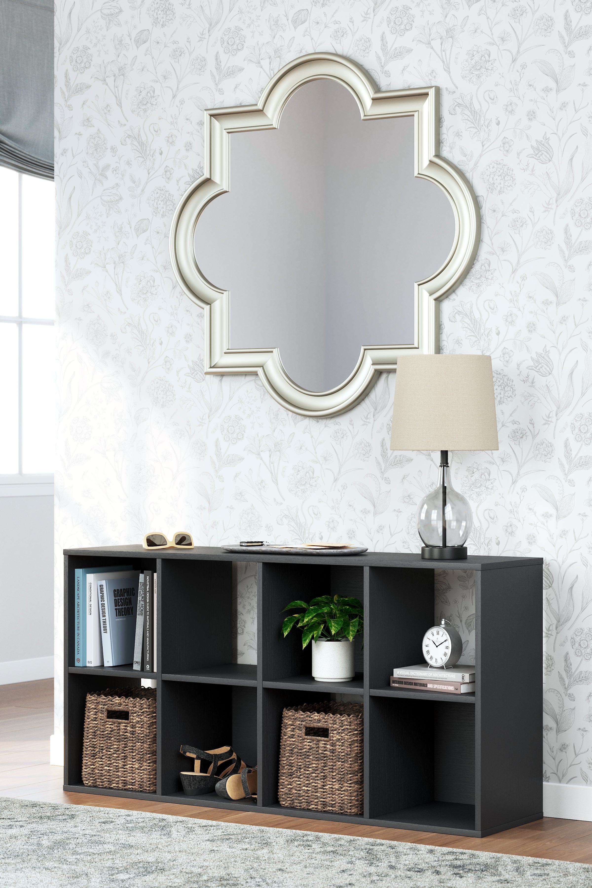 Floridian Furniture - Ashley Furniture - Langdrew Eight Cube Organizer - Eight Cube Organizer / Black - EA4957-4X2