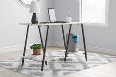 Floridian Furniture - Ashley Furniture - Bayflynn Office Desk - Home Office Desk / White/Black - H288-27