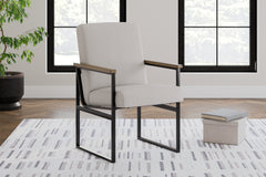 Floridian Furniture - Ashley Furniture - Montia Desk Chair - Home Office Desk Chair (1/CN) / Light Brown - H632-01A