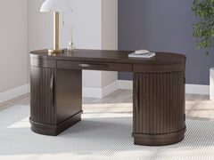 Floridian Furniture - Ashley Furniture - Korestone Office Desk - Home Office Desk / Warm Brown - H687-27