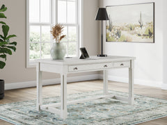 Floridian Furniture - Ashley Furniture - Robbinsdale Office Desk - L-Shaped Home Office Desk / Antique White - H742H1