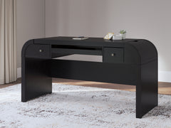 Floridian Furniture - Ashley Furniture - Rowanbeck Office Desk - Home Office Desk / Black - H821-44