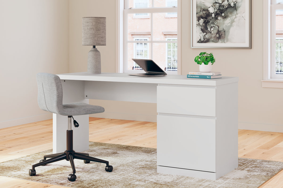 Floridian Furniture - Ashley Furniture - Onita Office Desk - Home Office Desk / White - H9630-134