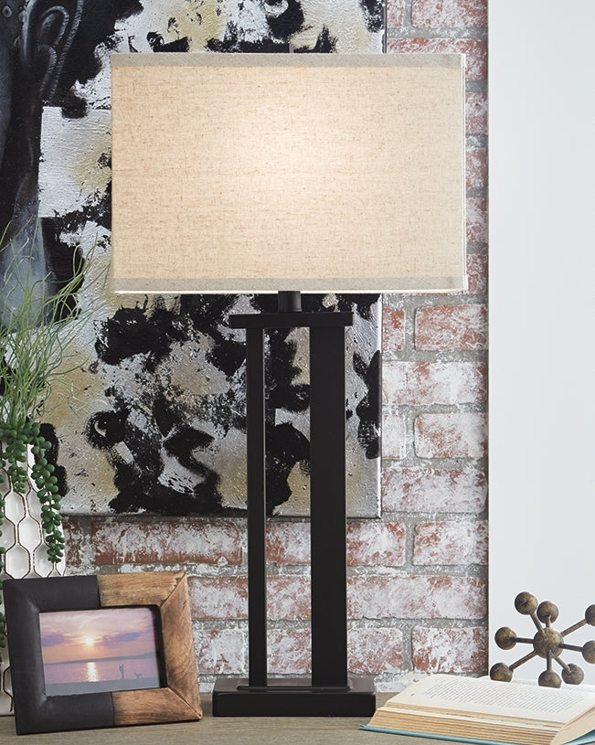 Floridian Furniture - Ashley Furniture - Aniela Lighting - Metal Table Lamp (Set of 2) / Bronze Finish - L204074