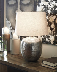 Floridian Furniture - Ashley Furniture - Magalie Lighting - Table Lamp (Set of 2) / Antique Silver Finish - L207314X2