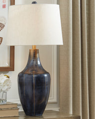 Floridian Furniture - Ashley Furniture - Evania Lighting - Table Lamp (Set of 2) / Indigo - L207344X2