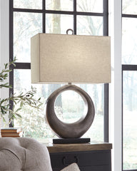 Floridian Furniture - Ashley Furniture - Saria Lighting - Table Lamp (Set of 2) / Antique Silver Finish - L207394X2