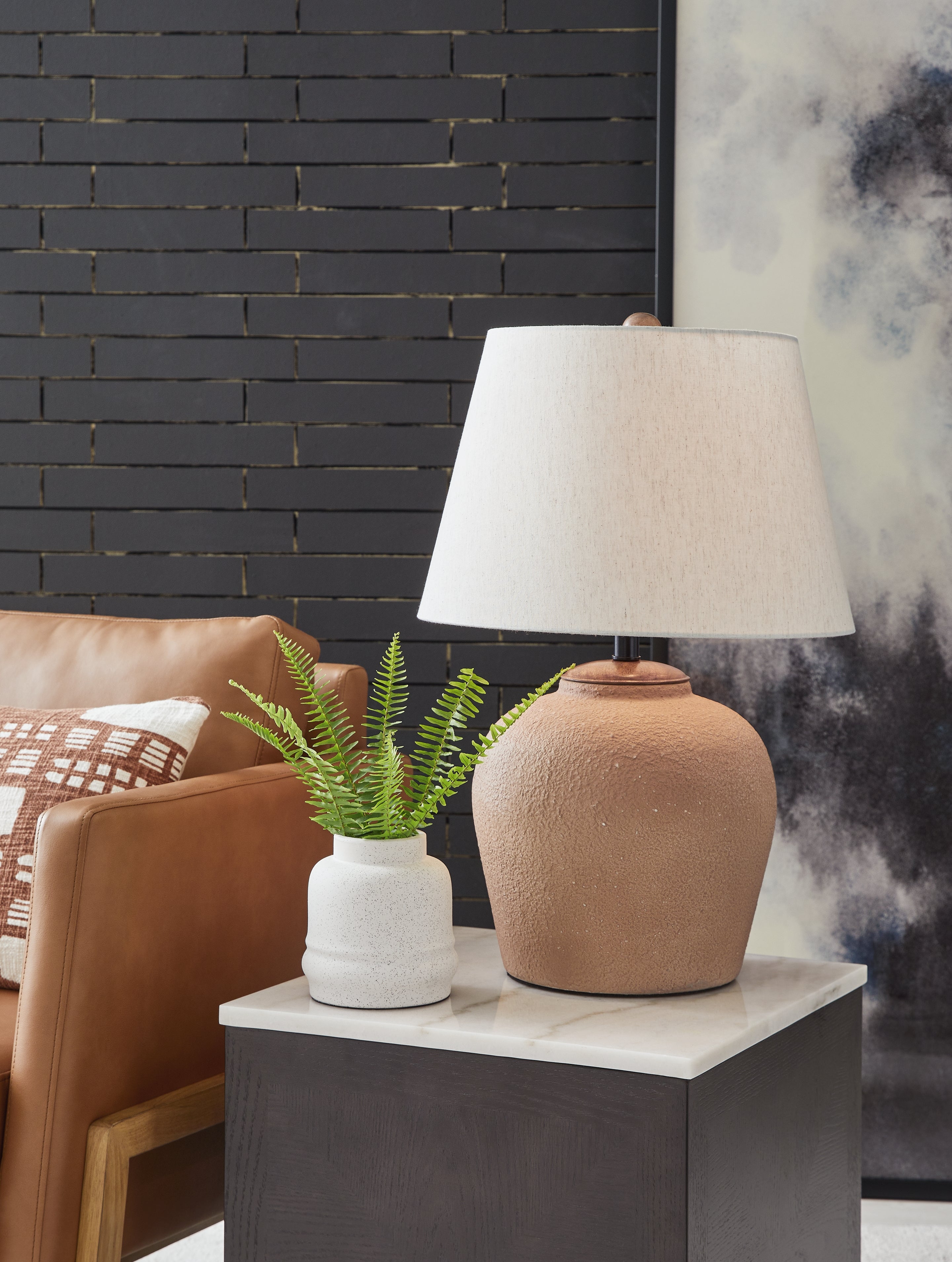 Floridian Furniture - Ashley Furniture - Scantor Lighting - Table Lamp (Set of 2) / Rust - L207464X2