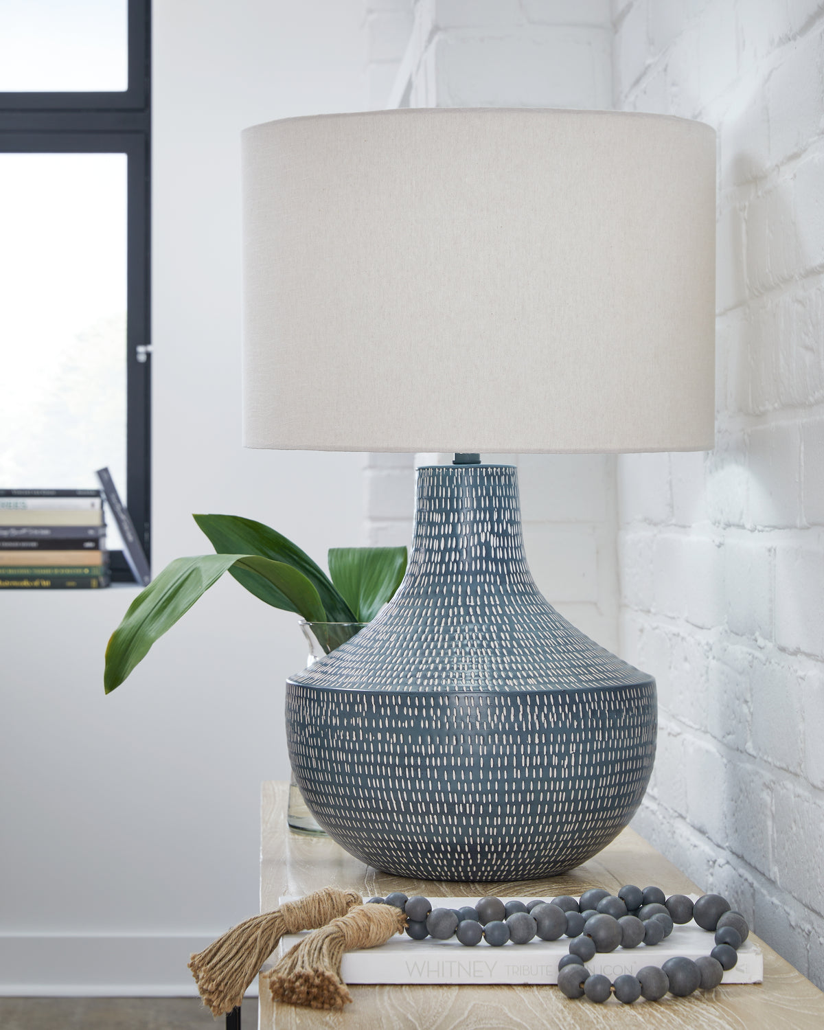 Floridian Furniture - Ashley Furniture - Schylarmont Lighting - 2-Piece Lamp Set / Antique Gray/White - L207474X2