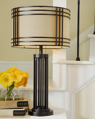 Floridian Furniture - Ashley Furniture - Hanswell Lighting - Table Lamp (Set of 2) / Dark Brown - L208294X2