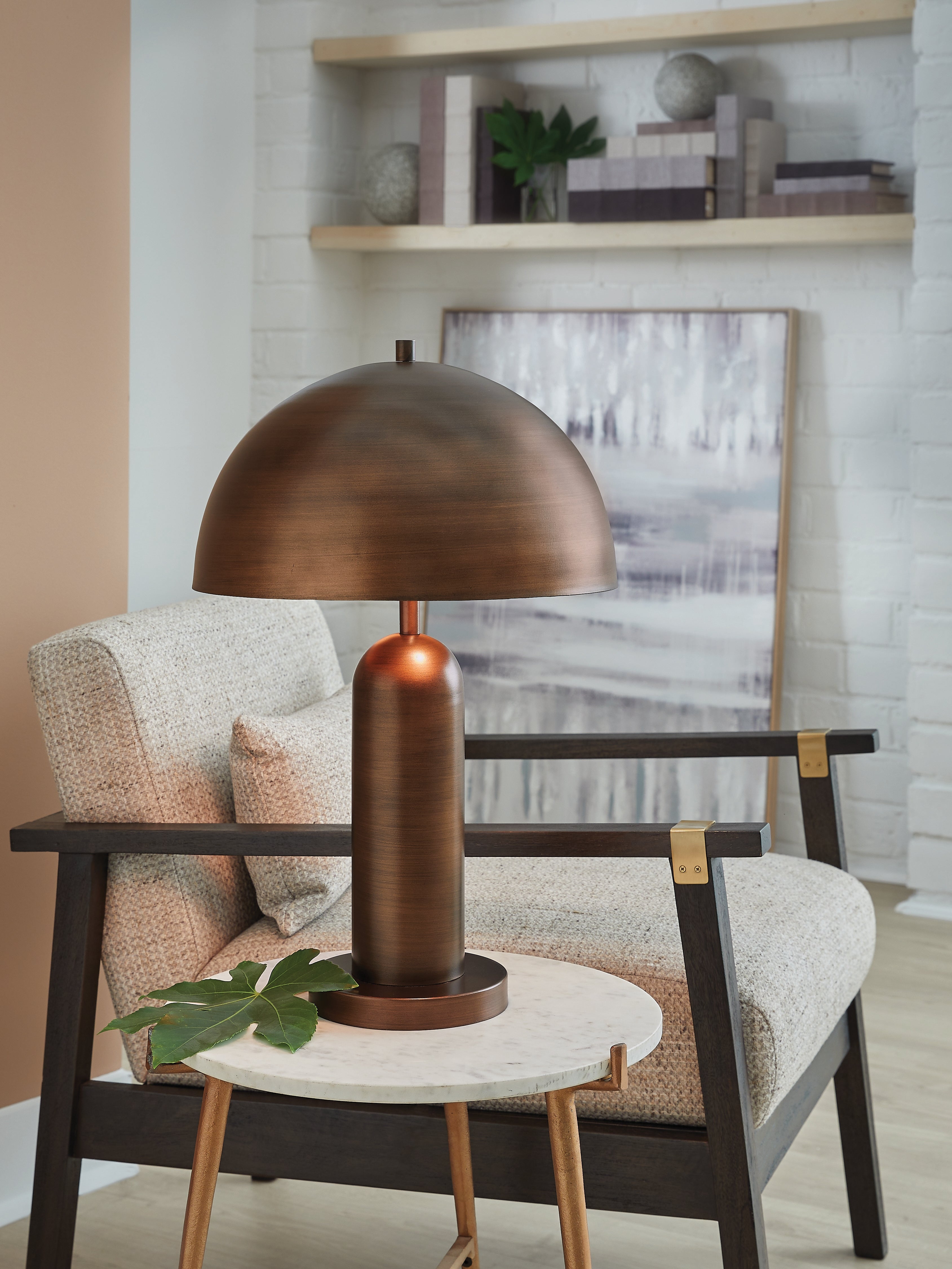 Floridian Furniture - Ashley Furniture - Wendfield Lighting - Metal Table Lamp (1/CN) / Antique Copper Finish - L208434