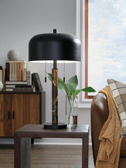 Floridian Furniture - Ashley Furniture - Alanbert Lighting - Metal Table Lamp (1/CN) / Brown/Black - L208454