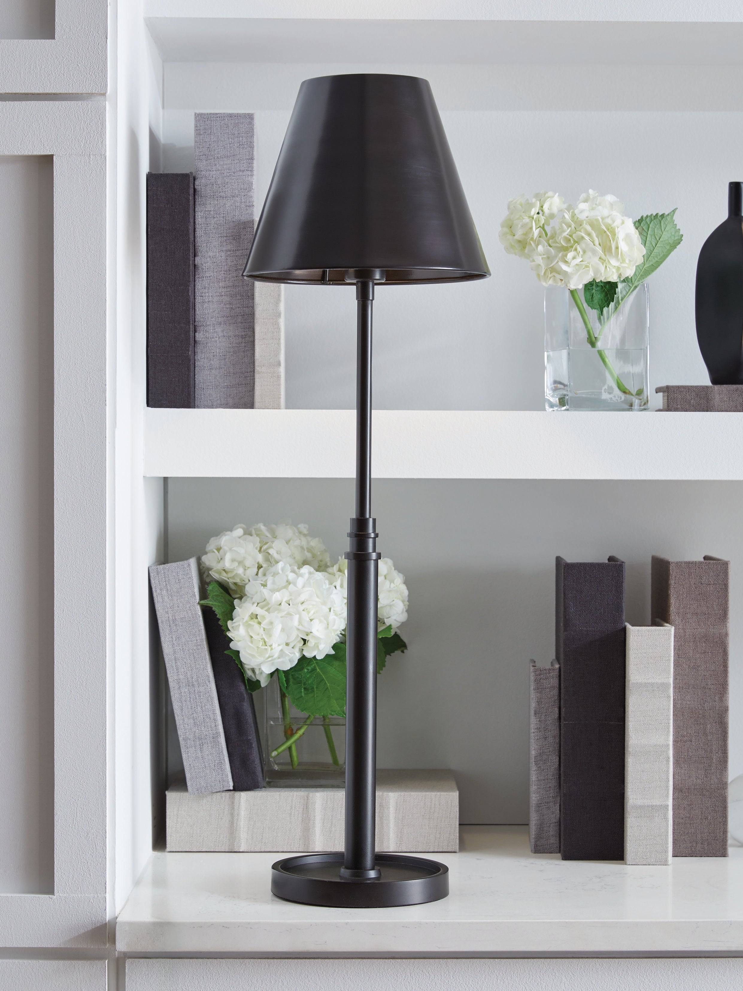 Floridian Furniture - Ashley Furniture - Wimner Lighting - Metal Table Lamp (1/CN) / Antique Bronze Finish - L208464