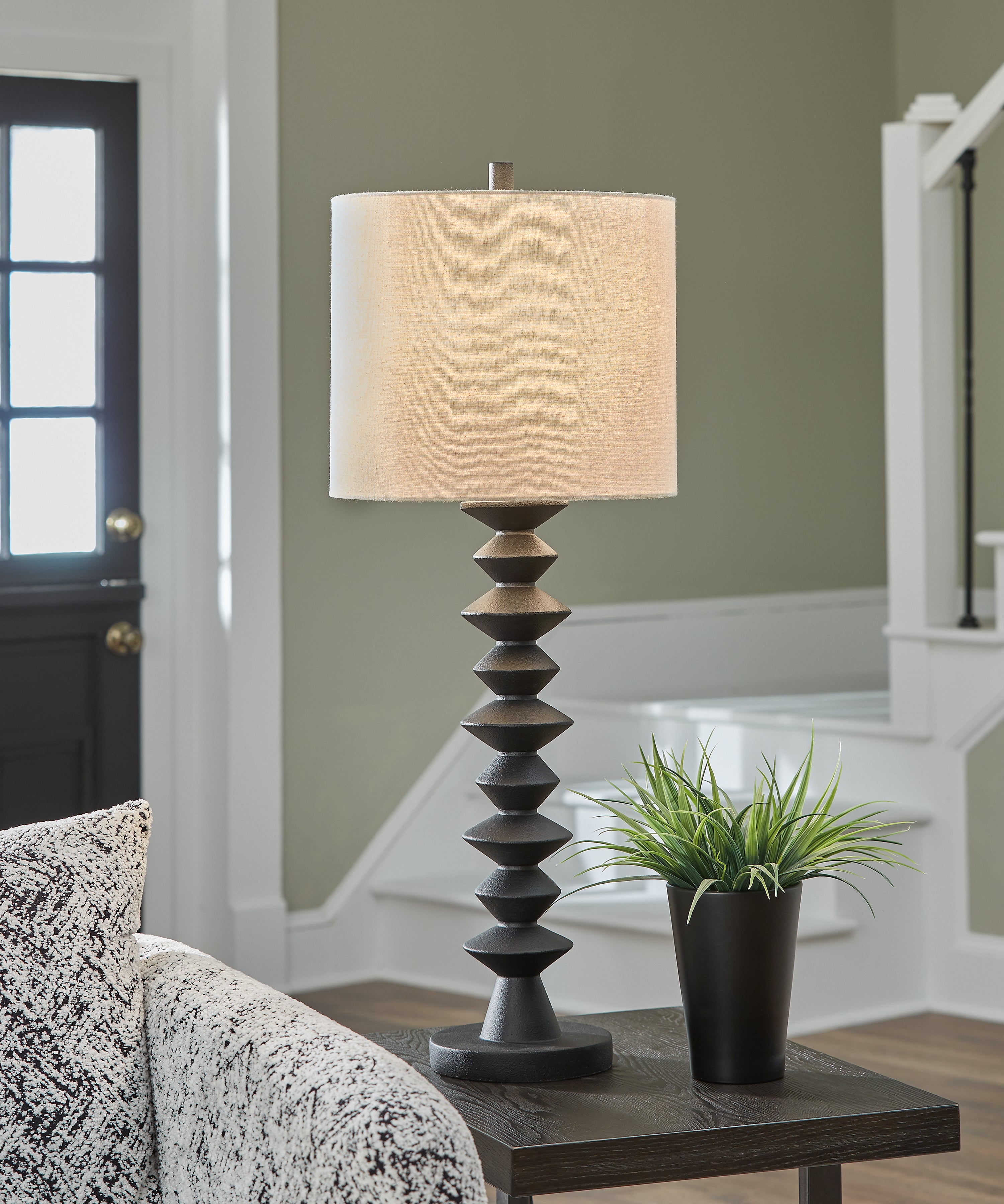 Floridian Furniture - Ashley Furniture - Luanndon Lighting - 2-Piece Lamp Set / Black - L235783X2