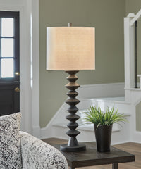 Floridian Furniture - Ashley Furniture - Luanndon Lighting - 2-Piece Lamp Set / Black - L235783X2