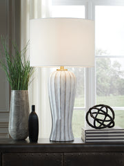 Floridian Furniture - Ashley Furniture - Lanwell Lighting - Poly Table Lamp (1/CN) / Antique Gray - L235894