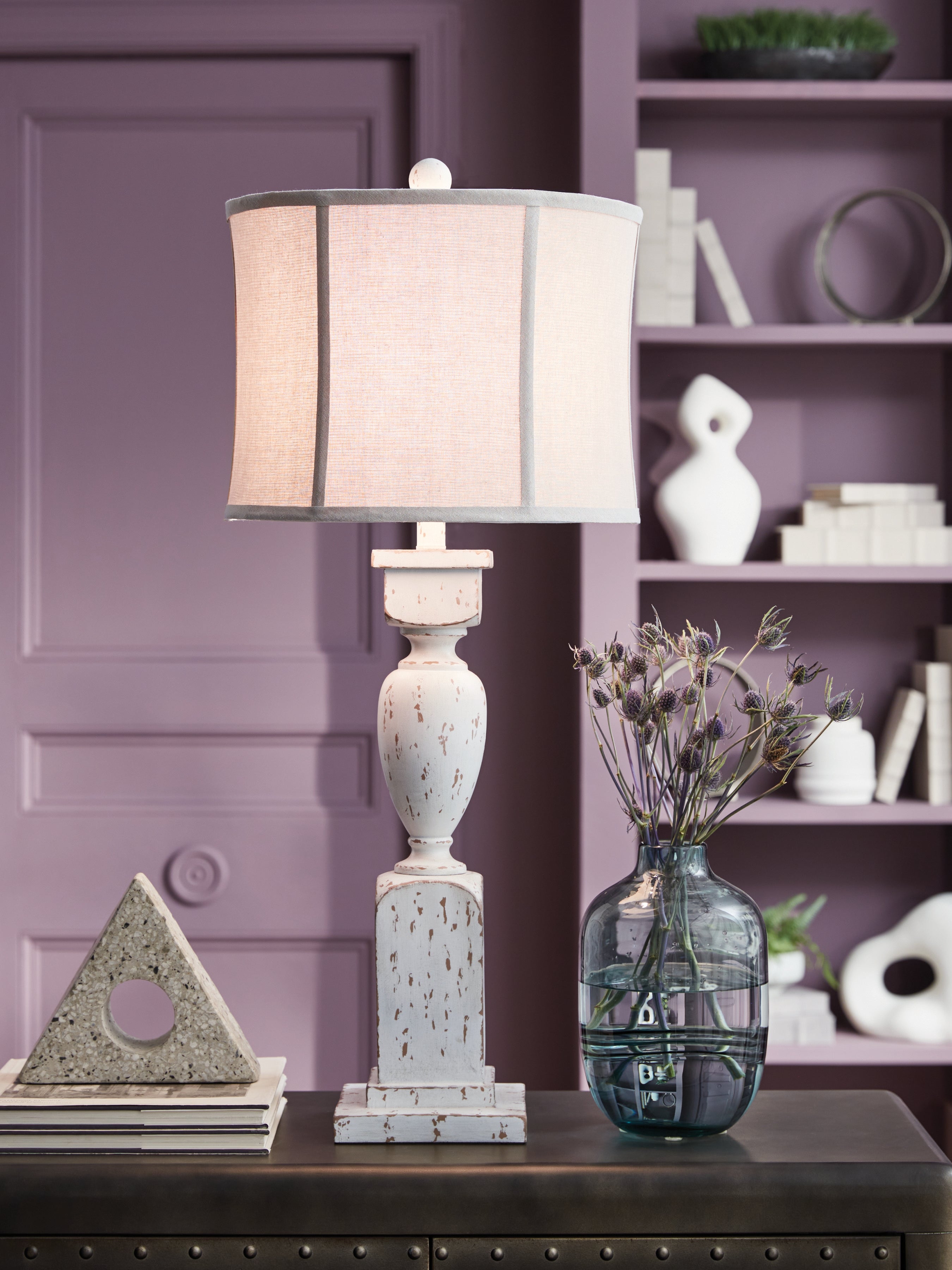 Floridian Furniture - Ashley Furniture - Madsbrook Lighting - Poly Table Lamp (1/CN) / Antique White - L235924