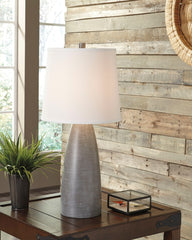 Floridian Furniture - Ashley Furniture - Shavontae Lighting - Poly Table Lamp (Set of 2) / Gray - L243004