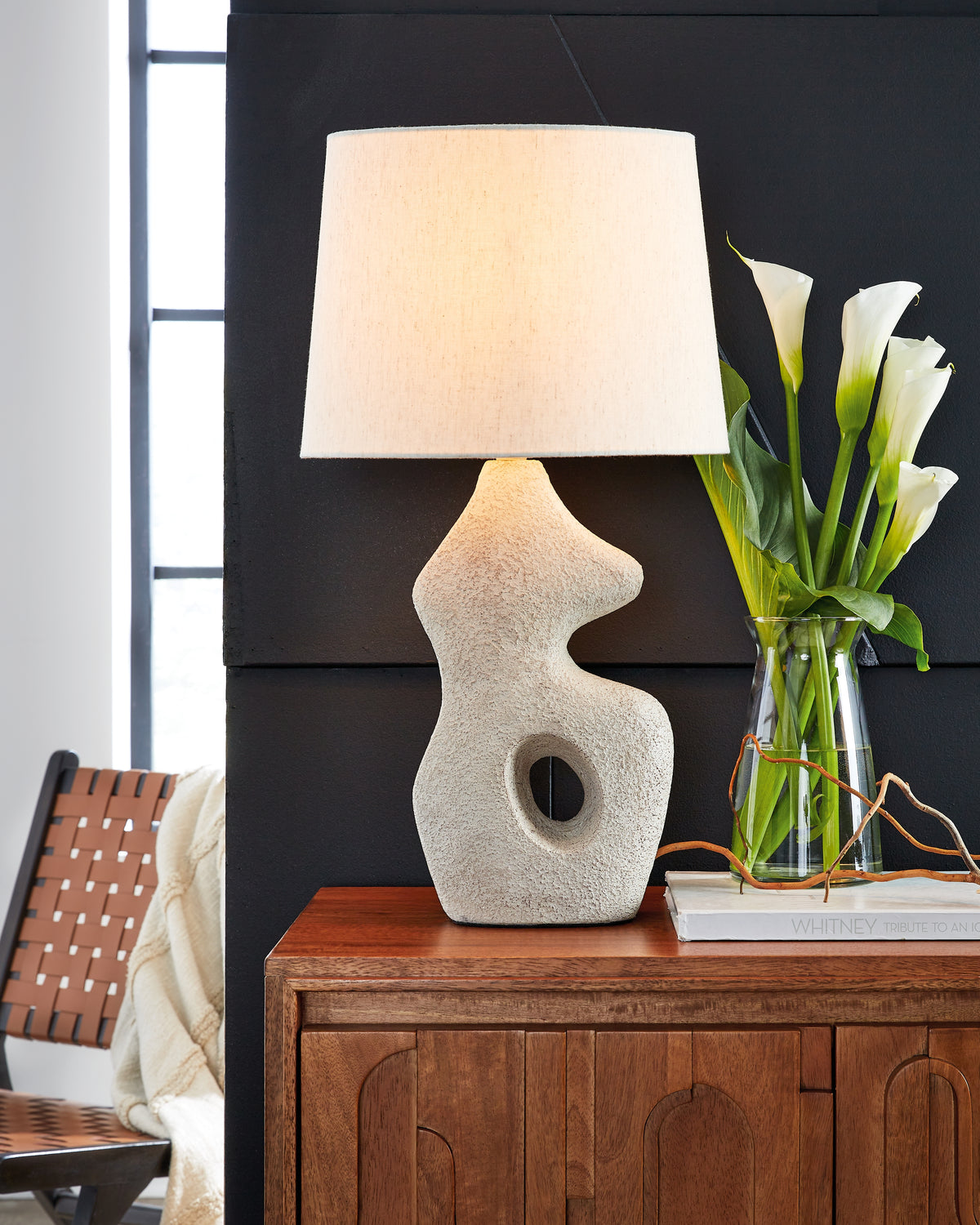 Floridian Furniture - Ashley Furniture - Chadrich Lighting - Paper Table Lamp (Set of 2) / Antique Beige - L243664