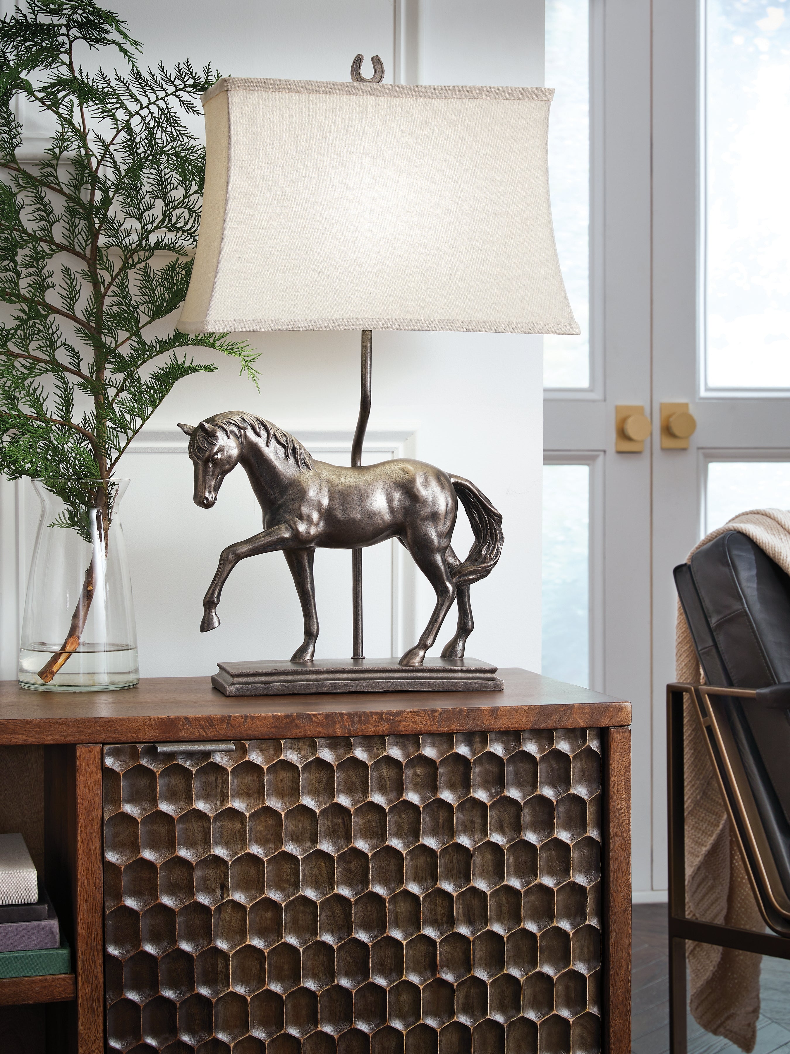 Floridian Furniture - Ashley Furniture - Sandorman Lighting - Poly Table Lamp (1/CN) / Bronze Finish - L317044