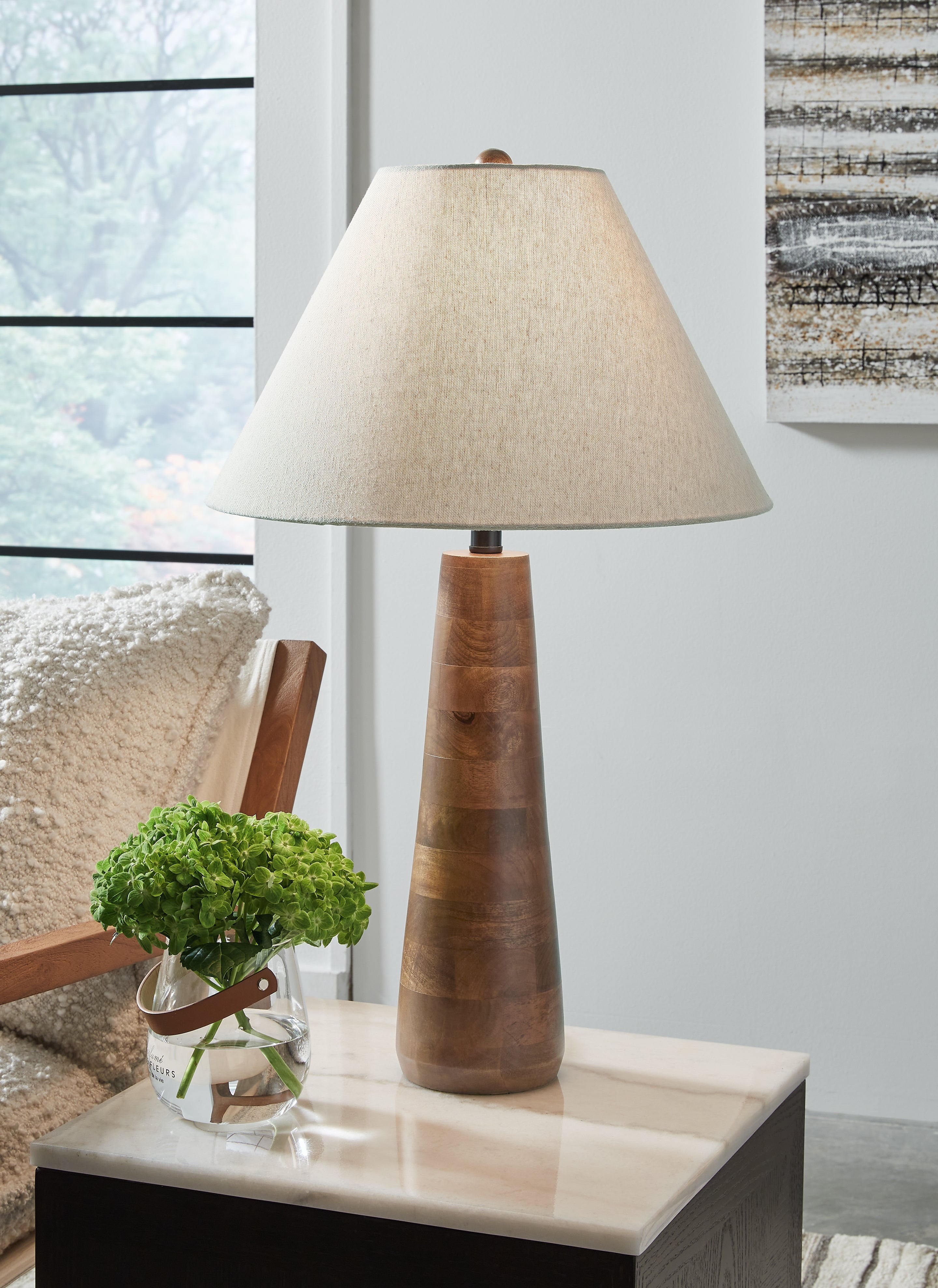 Floridian Furniture - Ashley Furniture - Danset Lighting - Wood Table Lamp (1/CN) / Brown - L329104