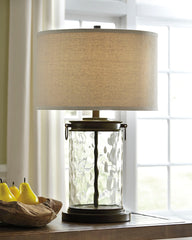 Floridian Furniture - Ashley Furniture - Tailynn Lighting - Table Lamp (Set of 2) / Clear/Bronze Finish - L430324X2