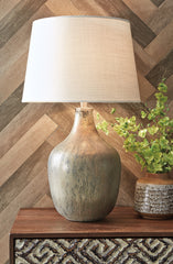 Floridian Furniture - Ashley Furniture - Mari Lighting - Table Lamp (Set of 2) / Gray/Gold Finish - L430664X2