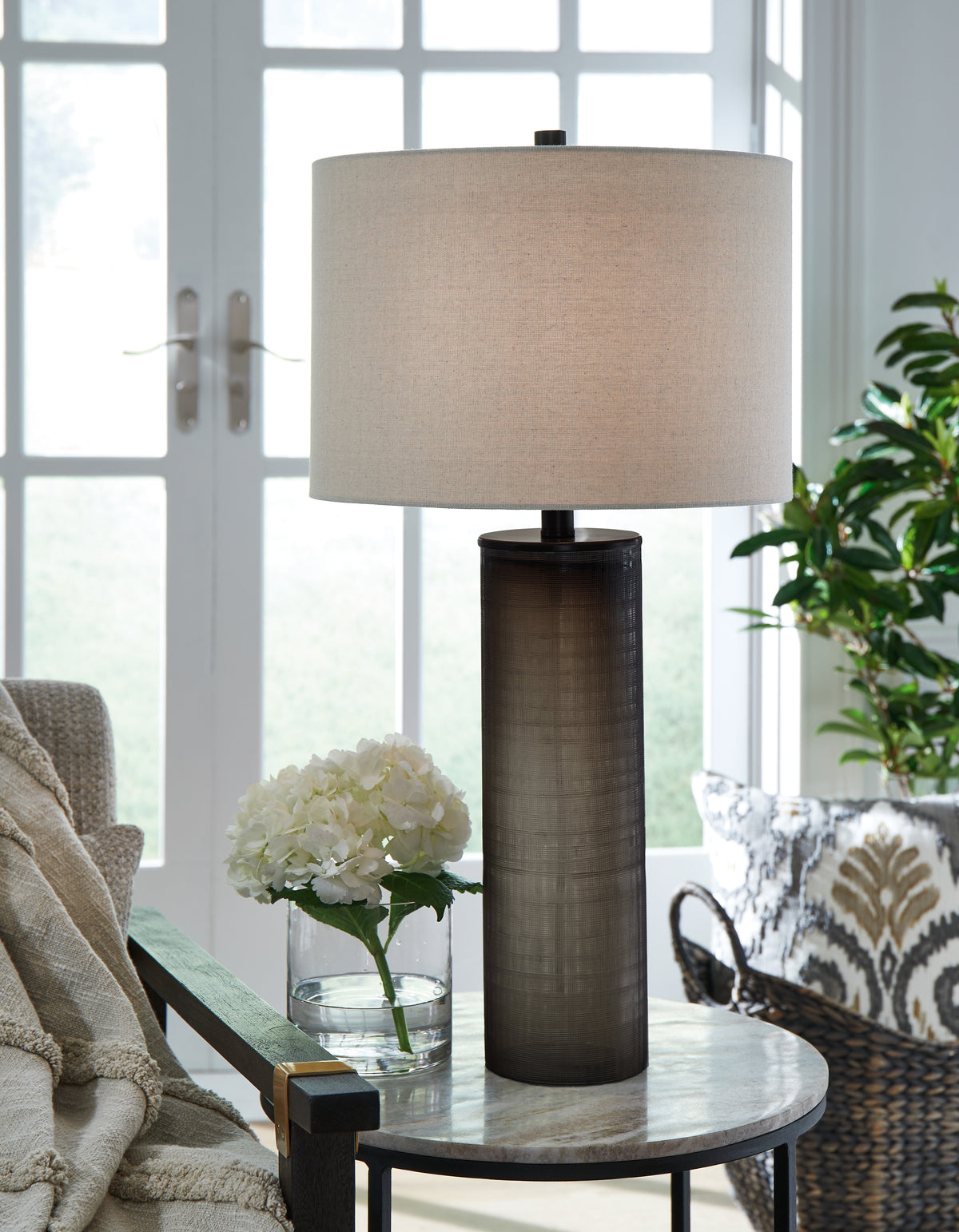 Floridian Furniture - Ashley Furniture - Dingerly Lighting - Table Lamp (Set of 2) / Brown - L430824X2
