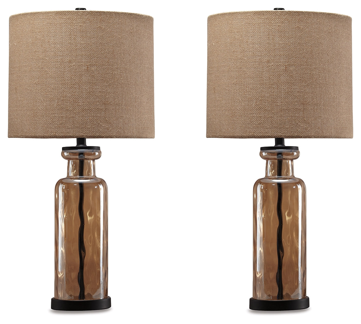 Floridian Furniture - Ashley Furniture - Laurentia Lighting - Table Lamp (Set of 2) / Champagne - L431414X2
