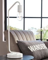Floridian Furniture - Ashley Furniture - Covybend Lighting - Metal Desk Lamp (1/CN) / White - L734322