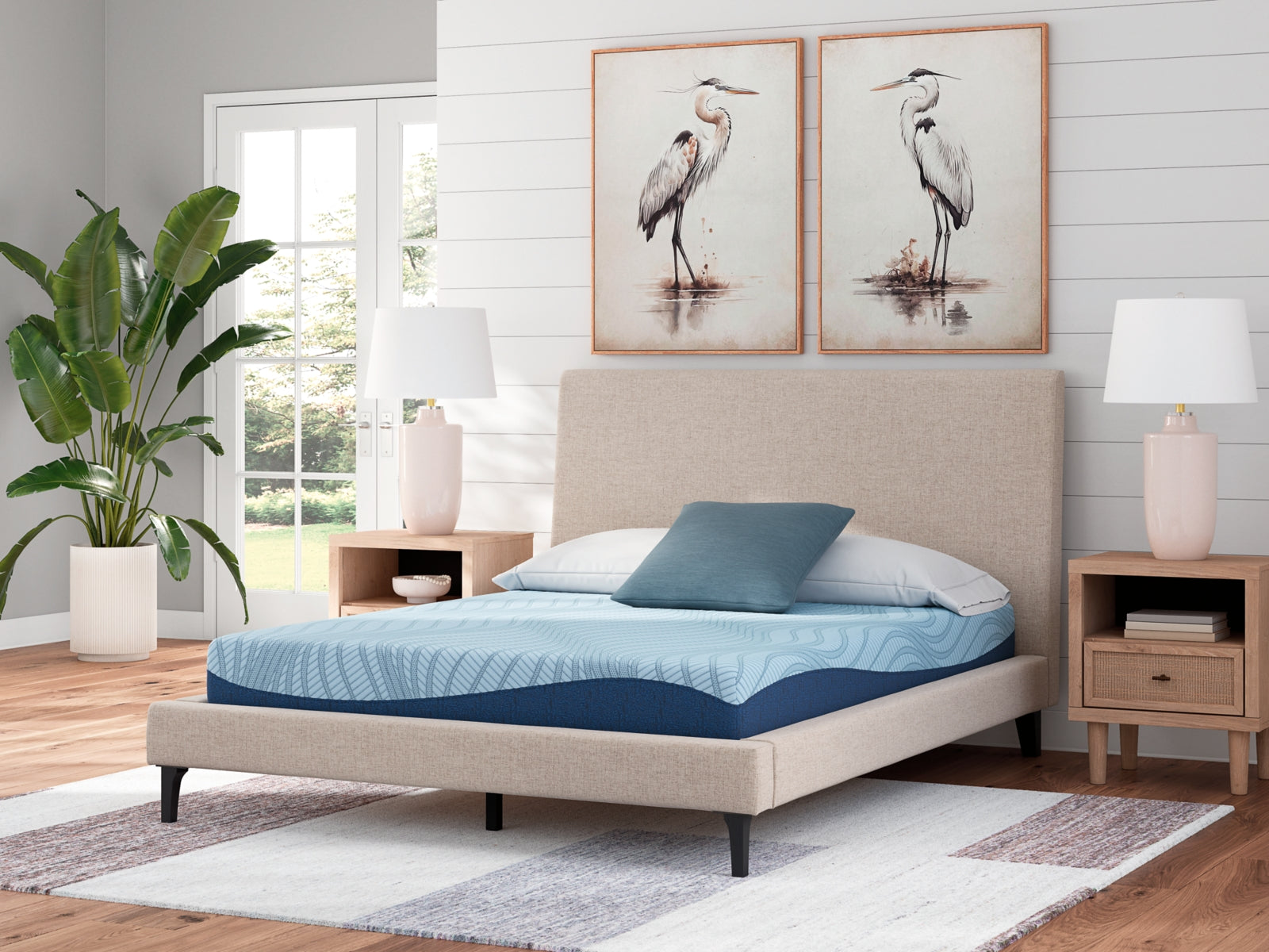 Floridian Furniture - Ashley Furniture - Peak 2.0 8 Memory Foam Mattresses - Queen / White - M20431