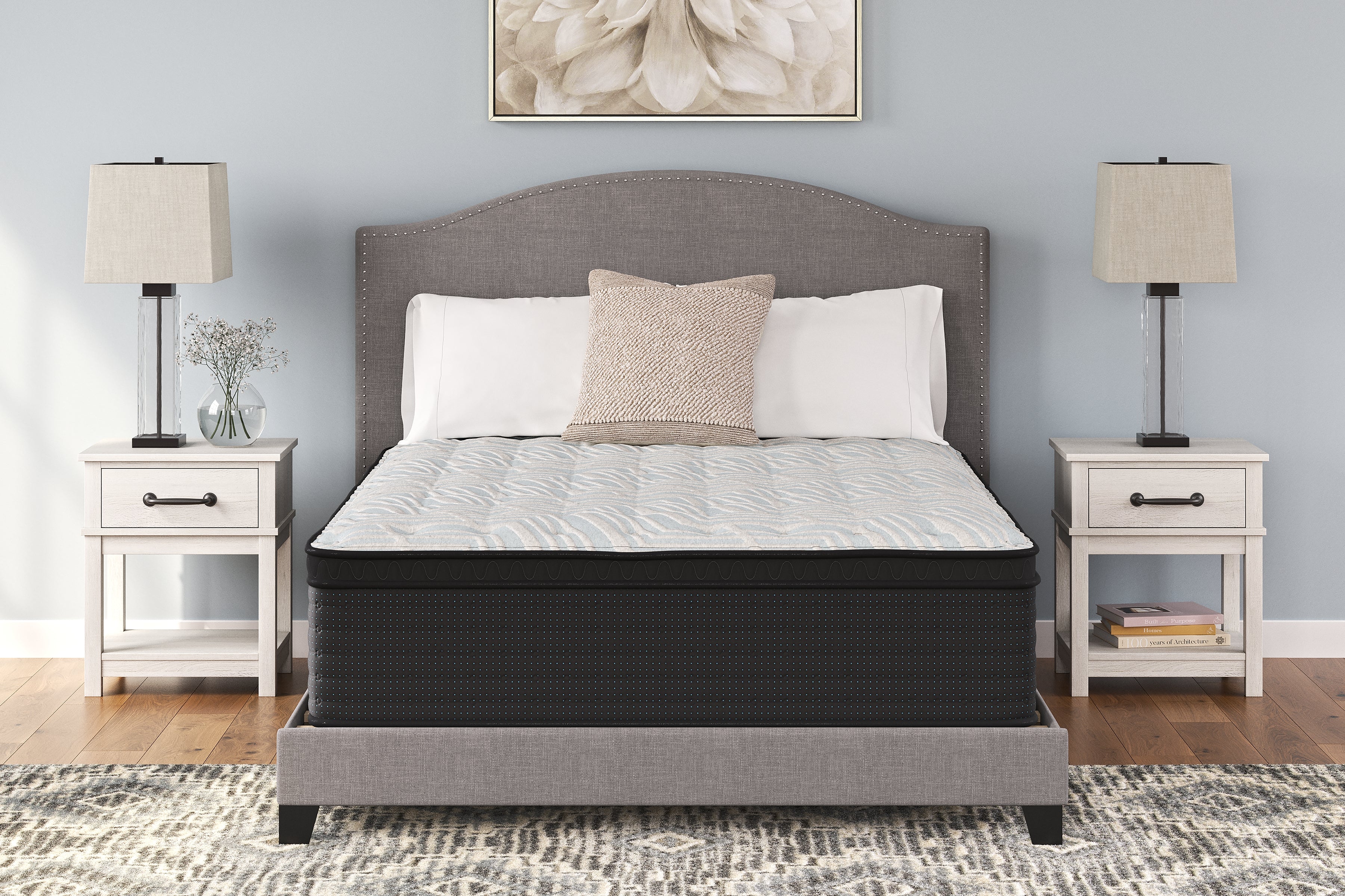 Floridian Furniture - Ashley Furniture - Palisades ET Mattresses - King / Gray/Blue - M41741