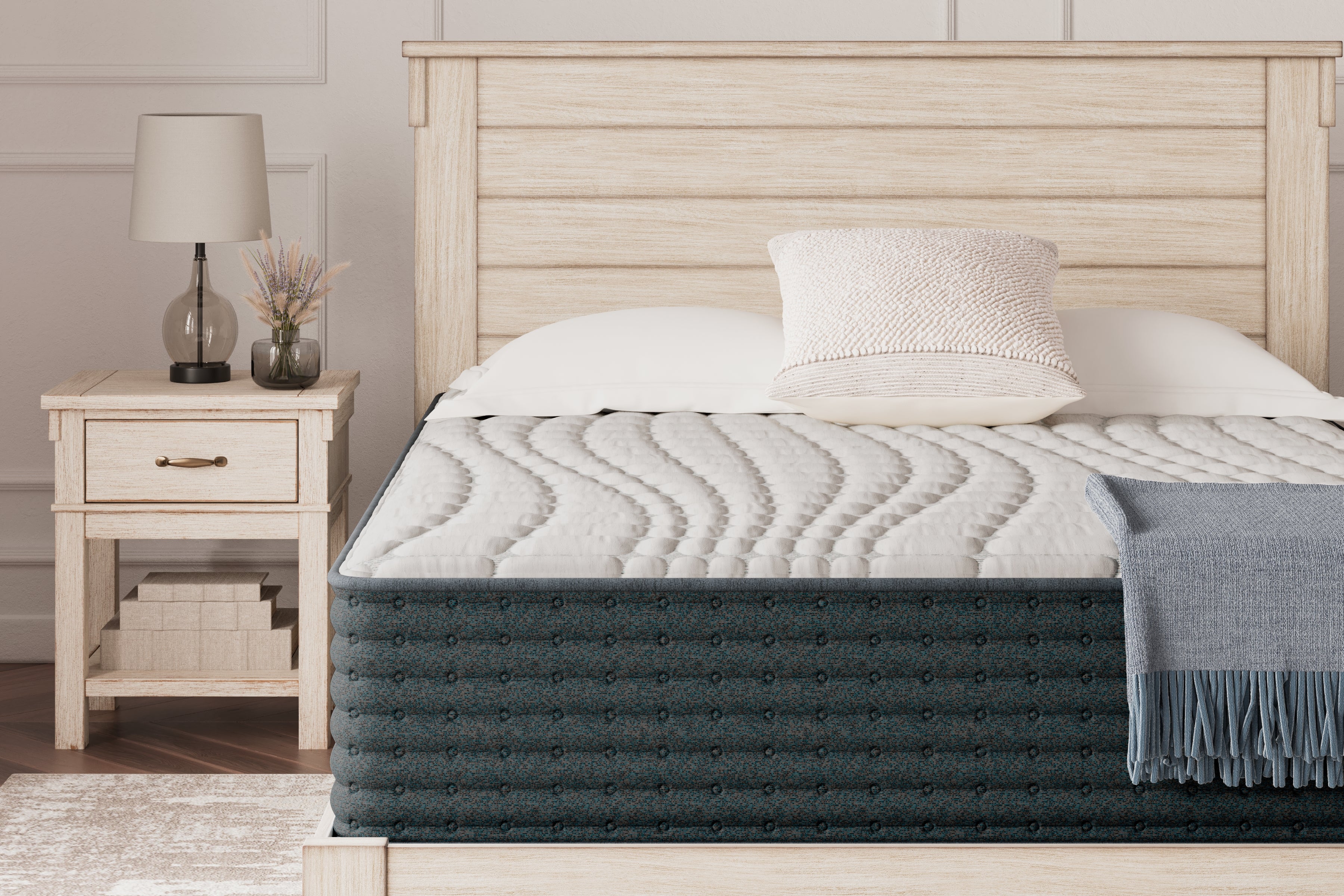 Floridian Furniture - Ashley Furniture - Hybrid 1300 Mattresses - California King / White - M43651