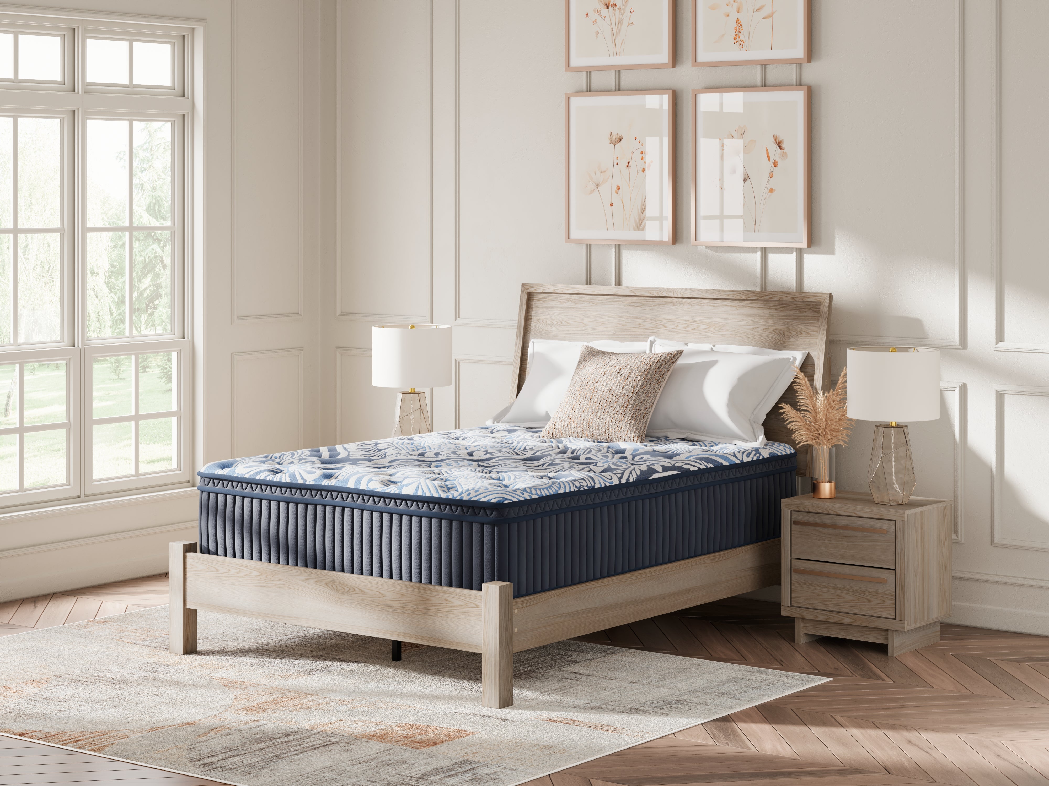 Floridian Furniture - Ashley Furniture - Plush Luxe 2.0 Mattresses - Queen / Blue - M49731