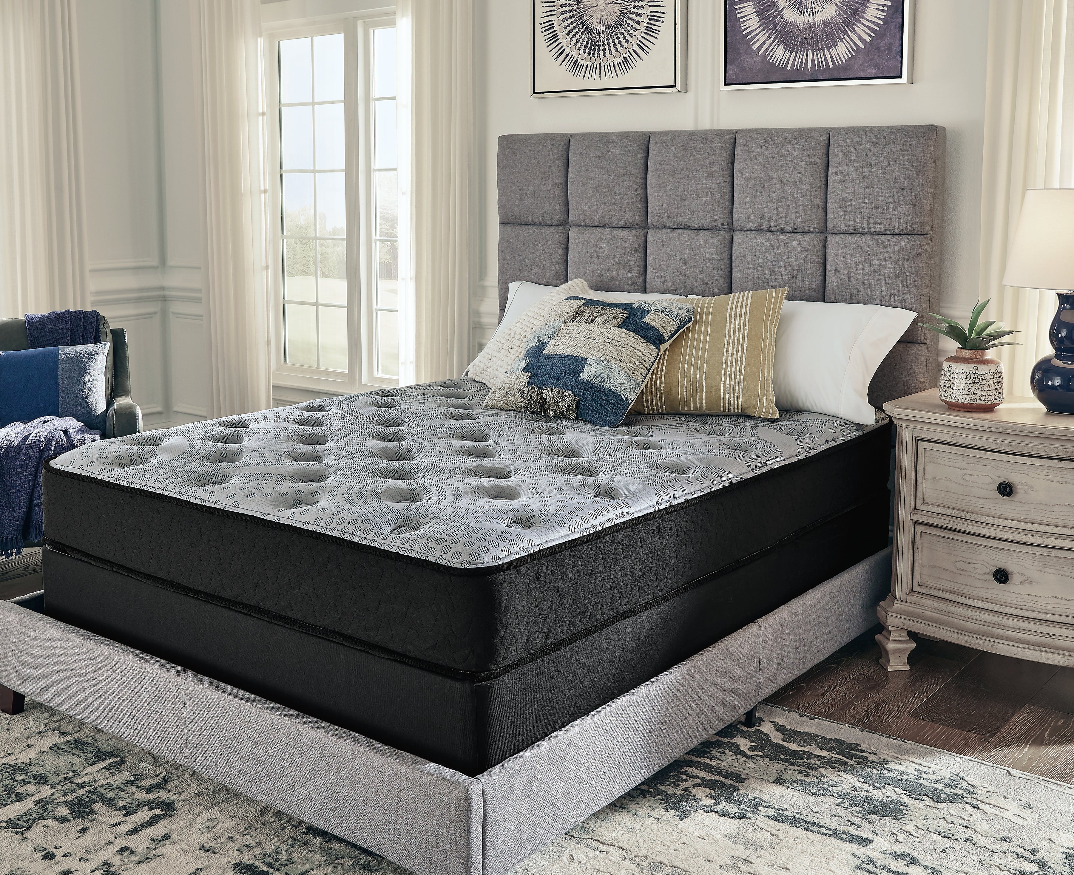 Floridian Furniture - Ashley Furniture - Comfort Plus Mattresses - Queen / Gray - M50931