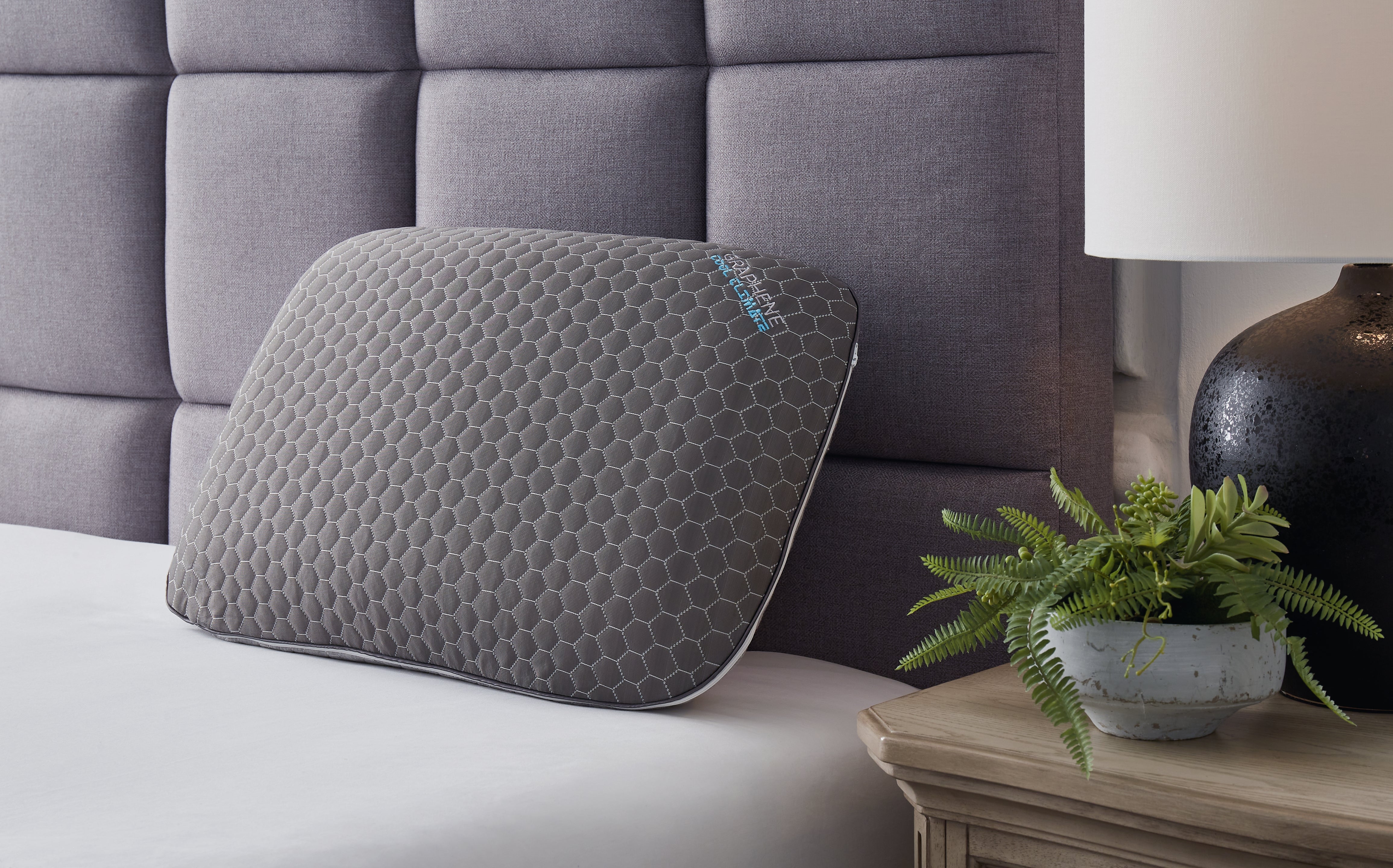 Floridian Furniture - Ashley Furniture - Zephyr 2.0 Pillows - Graphene Contour Pillow / Dark Gray - M52113P