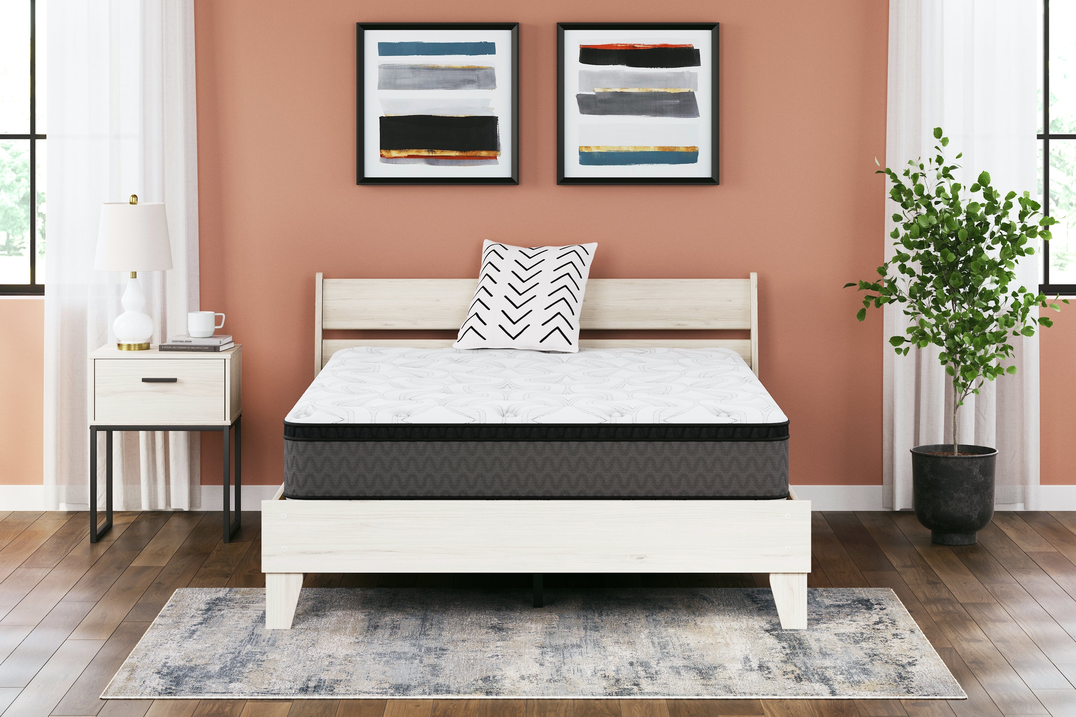 Floridian Furniture - Ashley Furniture - 12 Inch Pocketed Hybrid Mattresses - Queen / White - M59031