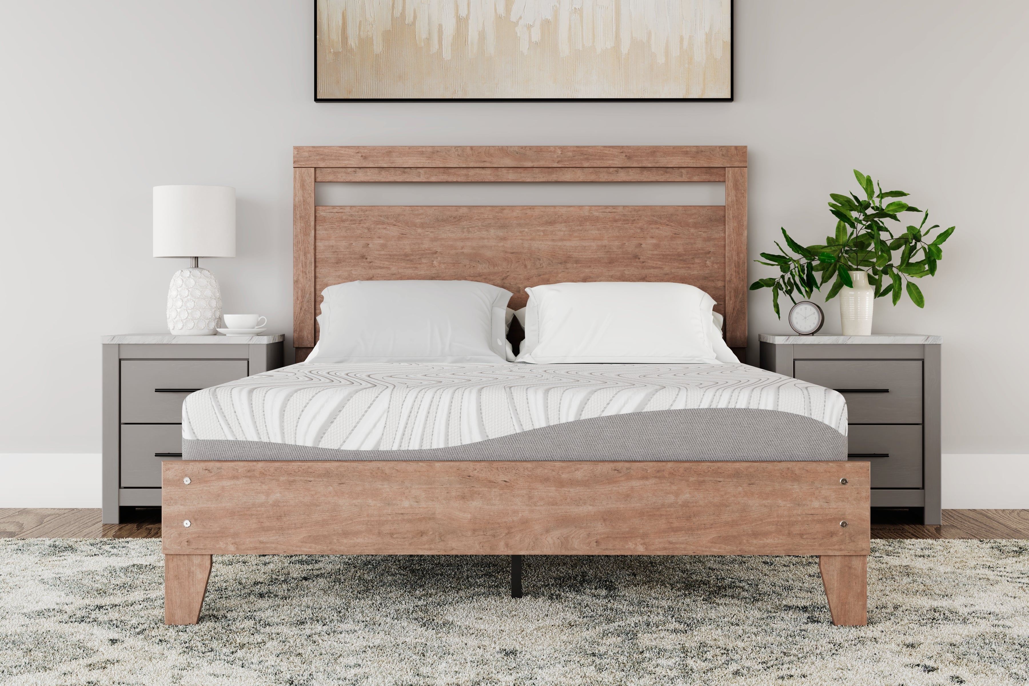Floridian Furniture - Ashley Furniture - 8 Inch Memory Foam Mattresses - King / White - M59141