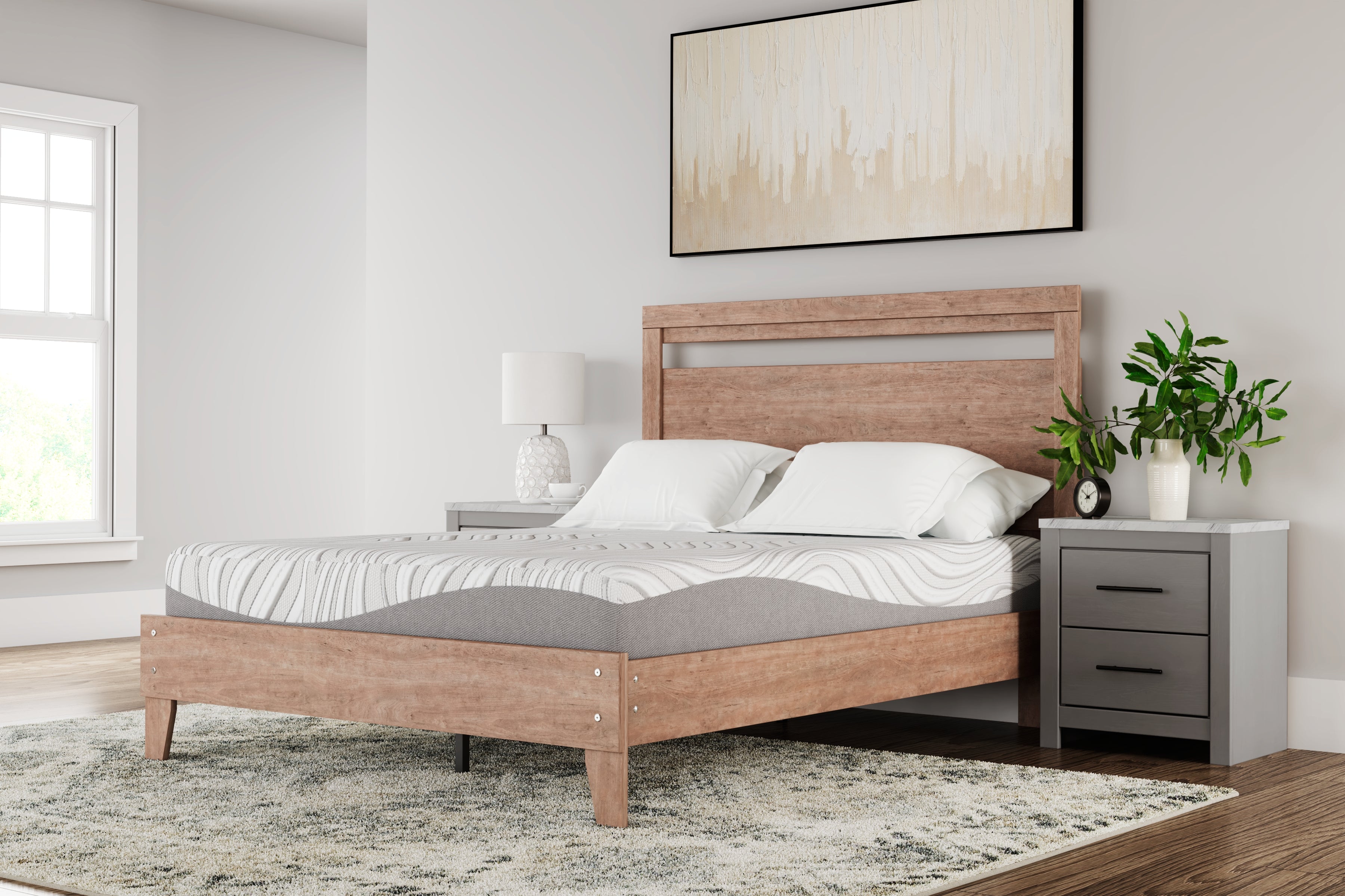Floridian Furniture - Ashley Furniture - 10 Inch Memory Foam Mattresses - King / White - M59241