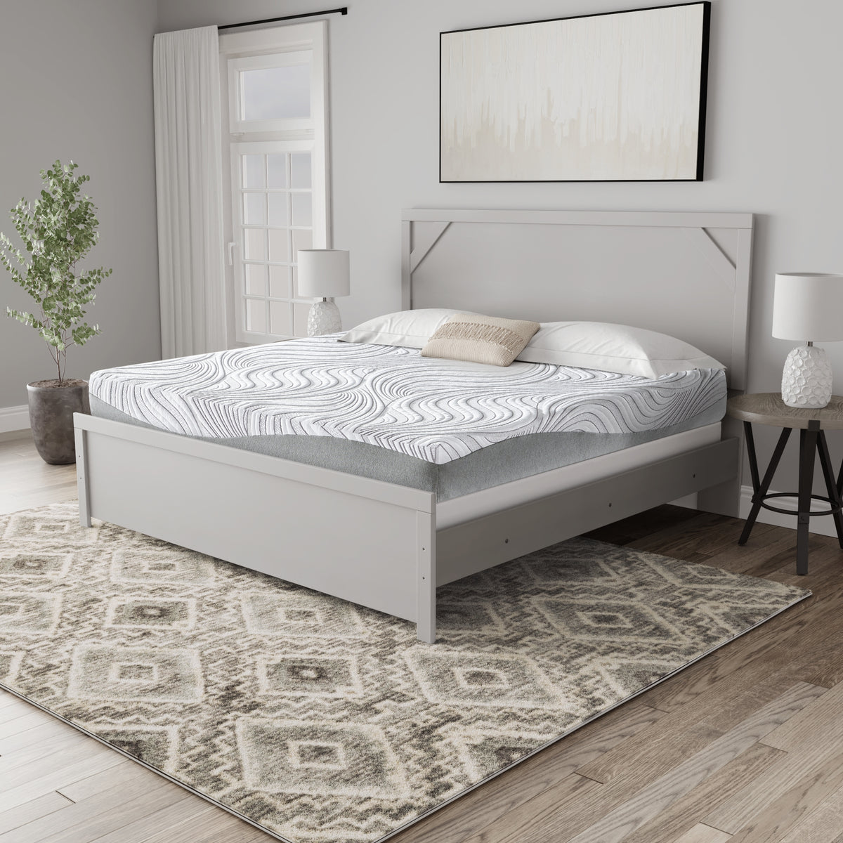 Floridian Furniture - Ashley Furniture - 12 Inch Memory Foam Mattresses - King / White - M59341