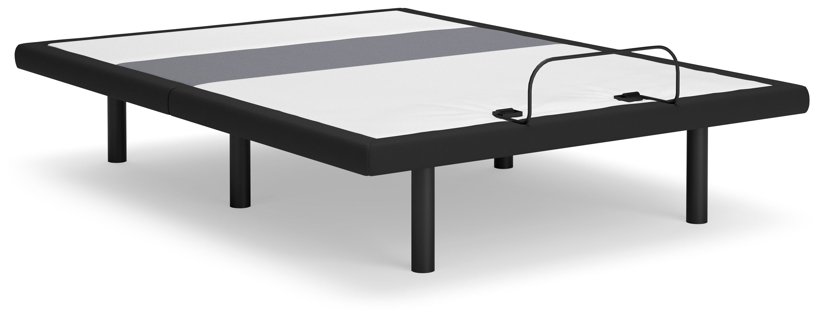 Floridian Furniture - Ashley Furniture - Best Base with Lumbar and Audio Queen Adjustable Base - Queen Adjustable Base / Charcoal Gray - M5X532